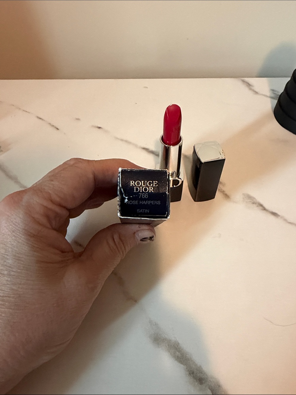 Dior Rouge Dior Lipstick In Rose Harper’s 766 - Picture 2 of 2